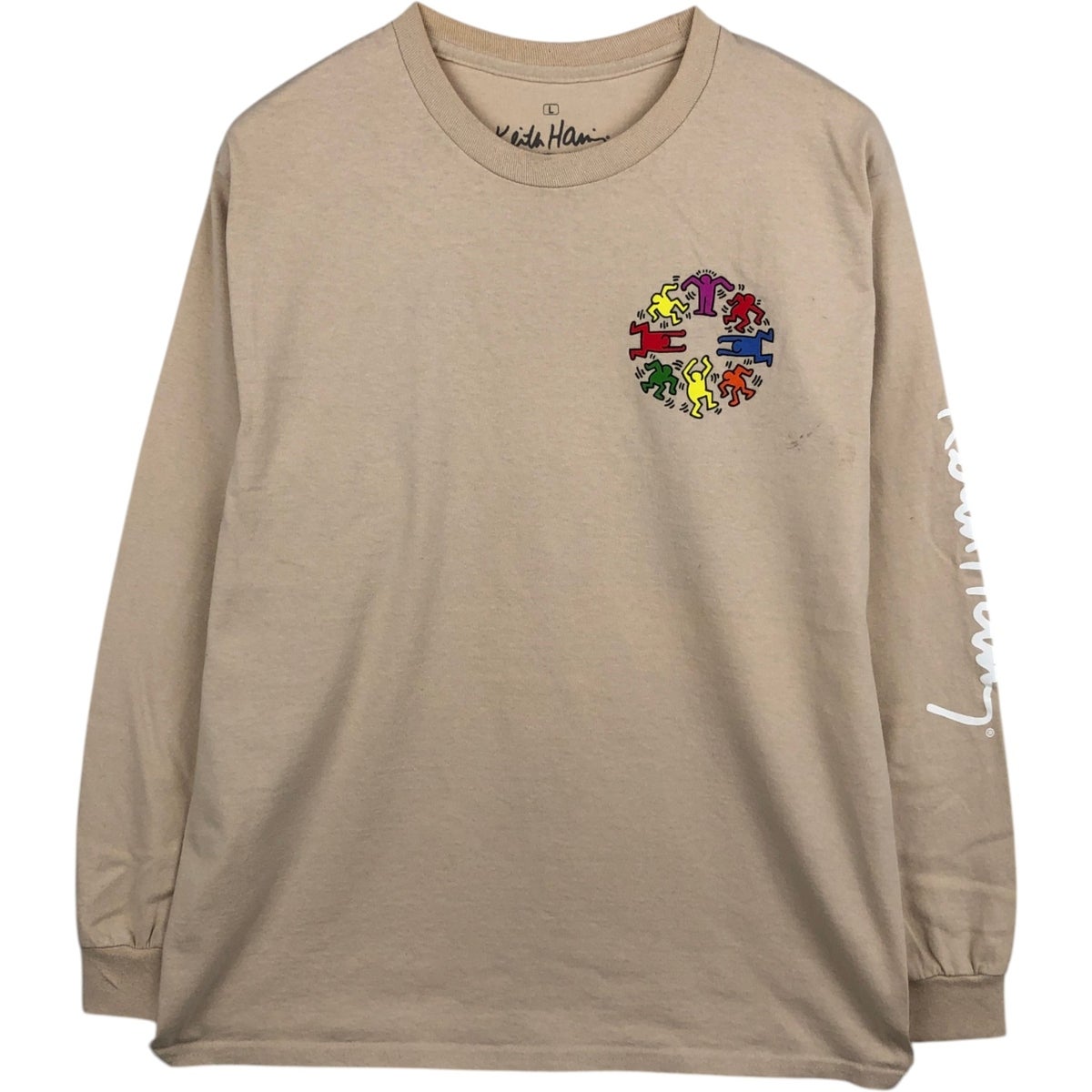 古着 KEITH HARING キースヘリング バックプリント ロングTシャツ ロン