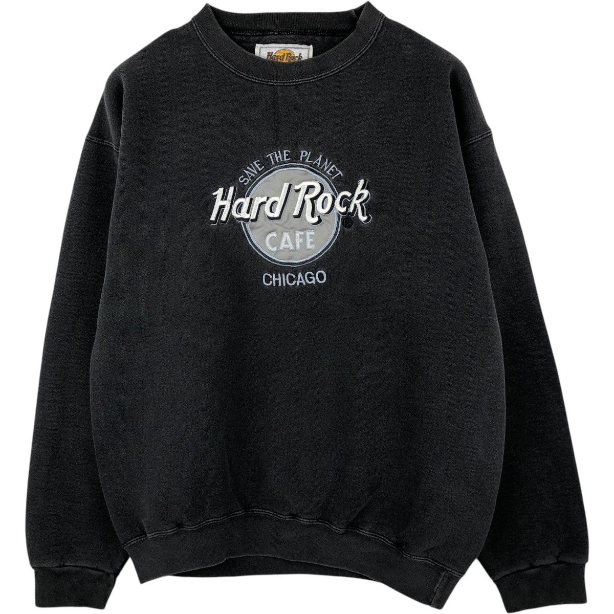 古着 HARD ROCK CAFE ハードロックカフェ アドバタイジング スウェット
