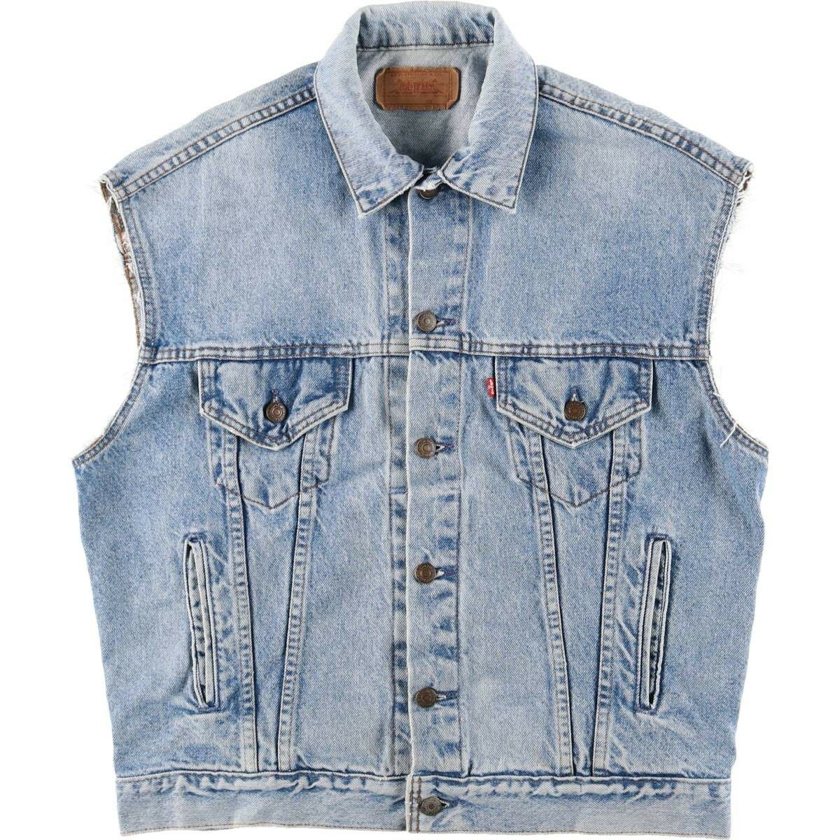 古着 90年代 リーバイス Levis 70401-0283 デニムベスト メンズM相当