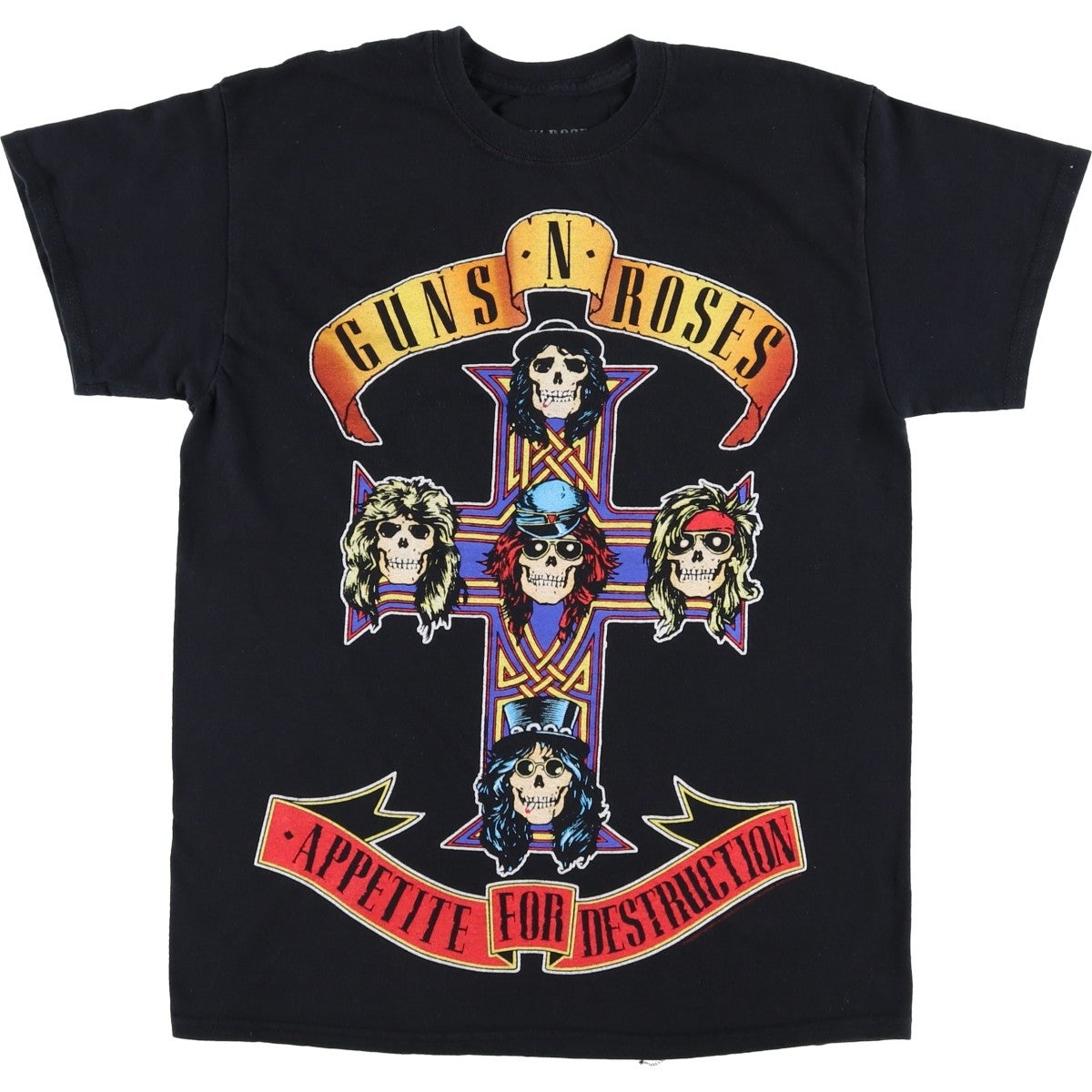 古着 GUNS N ROSES ガンズアンドローゼズ ドクロ柄 スカル柄 バンドT