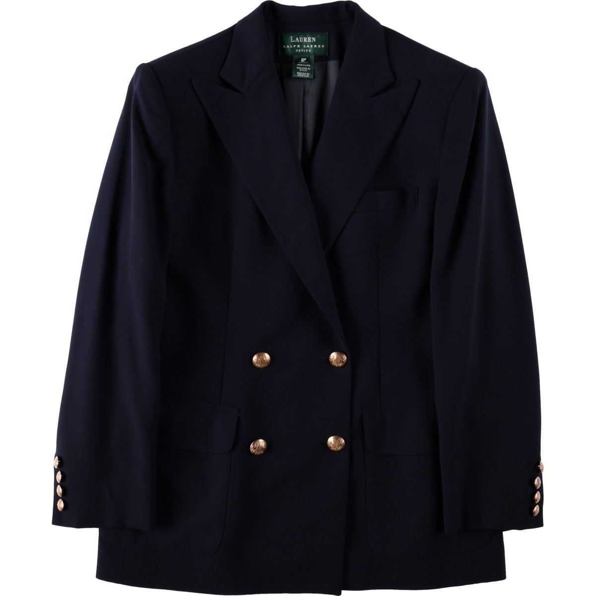 古着 ラルフローレン Ralph Lauren LAUREN ローレン ダブルブレスト