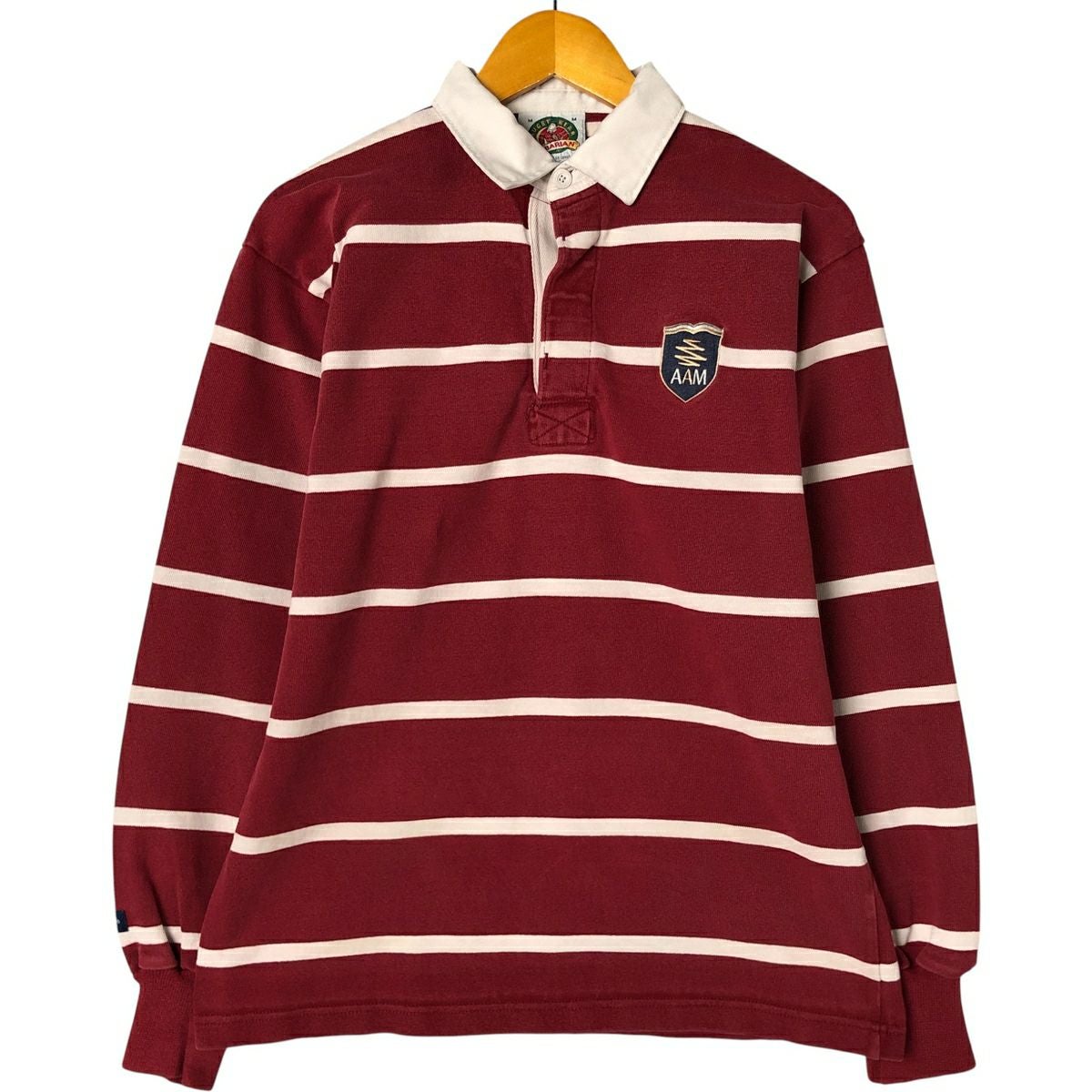 古着 90～00年代 バーバリアン BARBARIAN ボーダー柄 長袖 ラガー