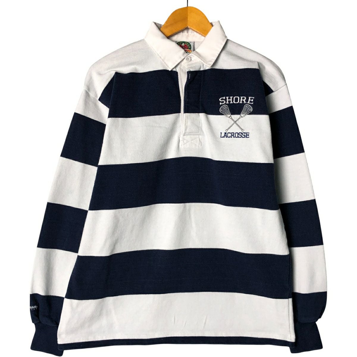 古着 90～00年代 バーバリアン BARBARIAN ボーダー柄 長袖 ラガー