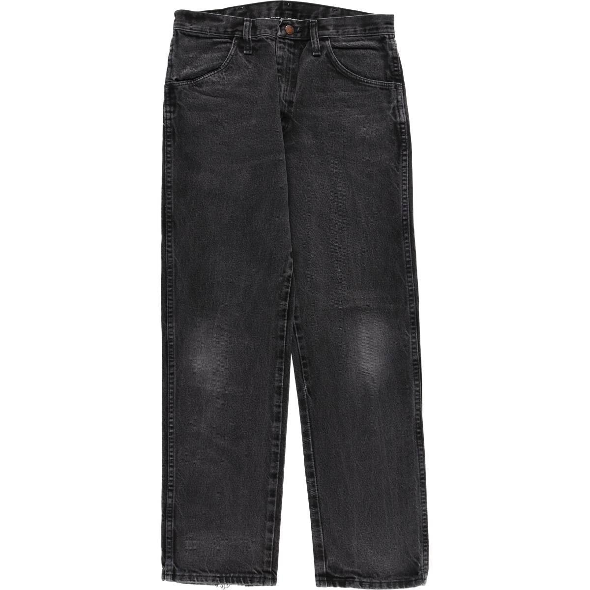 古着 ディーゼル DIESEL ブラックデニム ストレートデニムパンツ