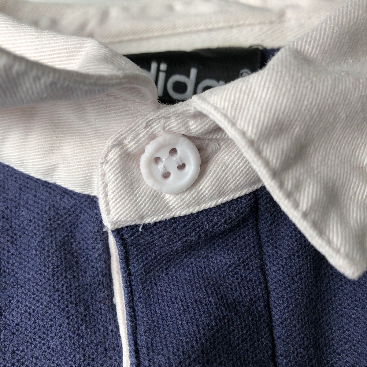 古着 80～90年代 アディダス adidas 長袖 ラガーシャツ メンズM相当