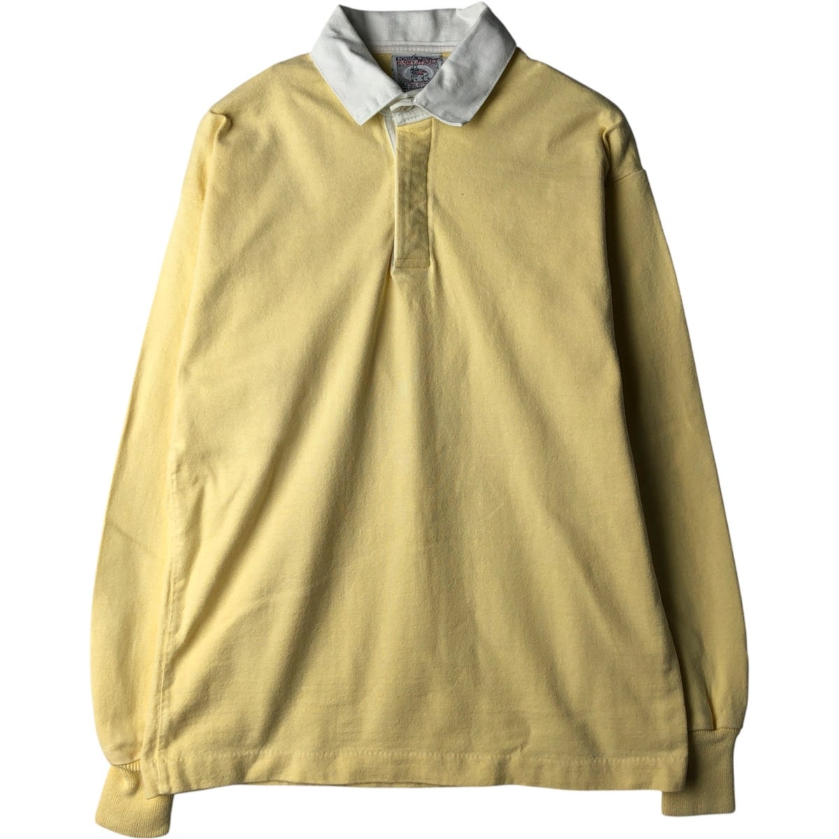 古着 90年代 ランズエンド LANDS END 長袖 ラガーシャツ USA製 メンズL