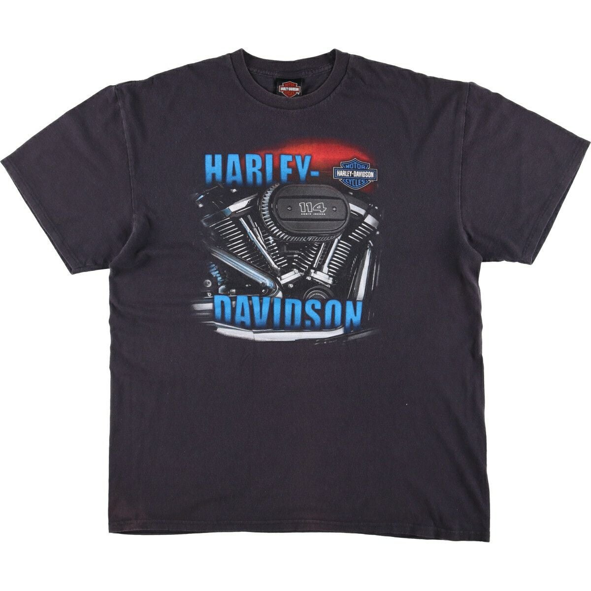 古着 ハーレーダビッドソン Harley-Davidson クマ柄 モーターサイクル