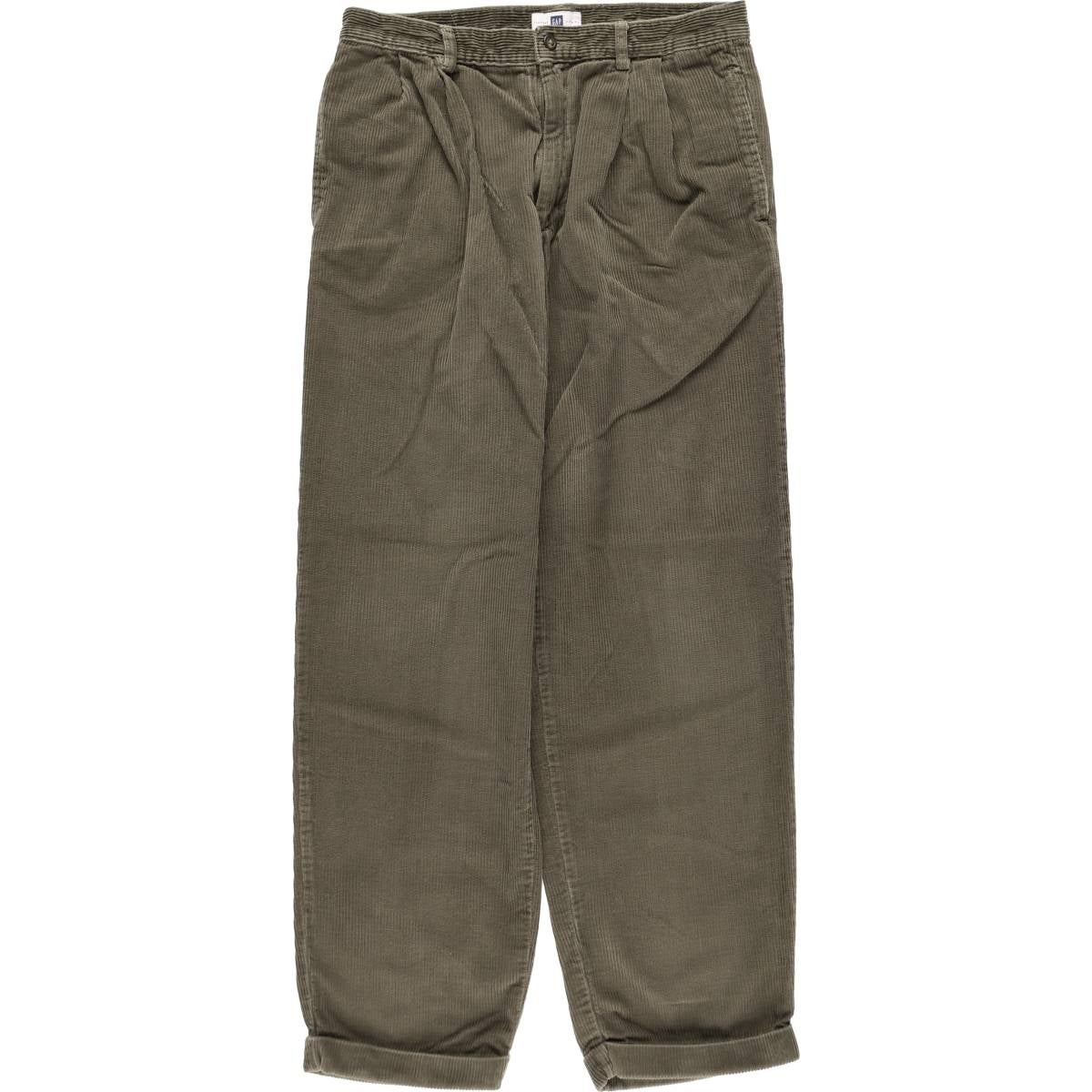 古着 ギャップ GAP EASY FIT ツータック コーデュロイパンツ メンズw34