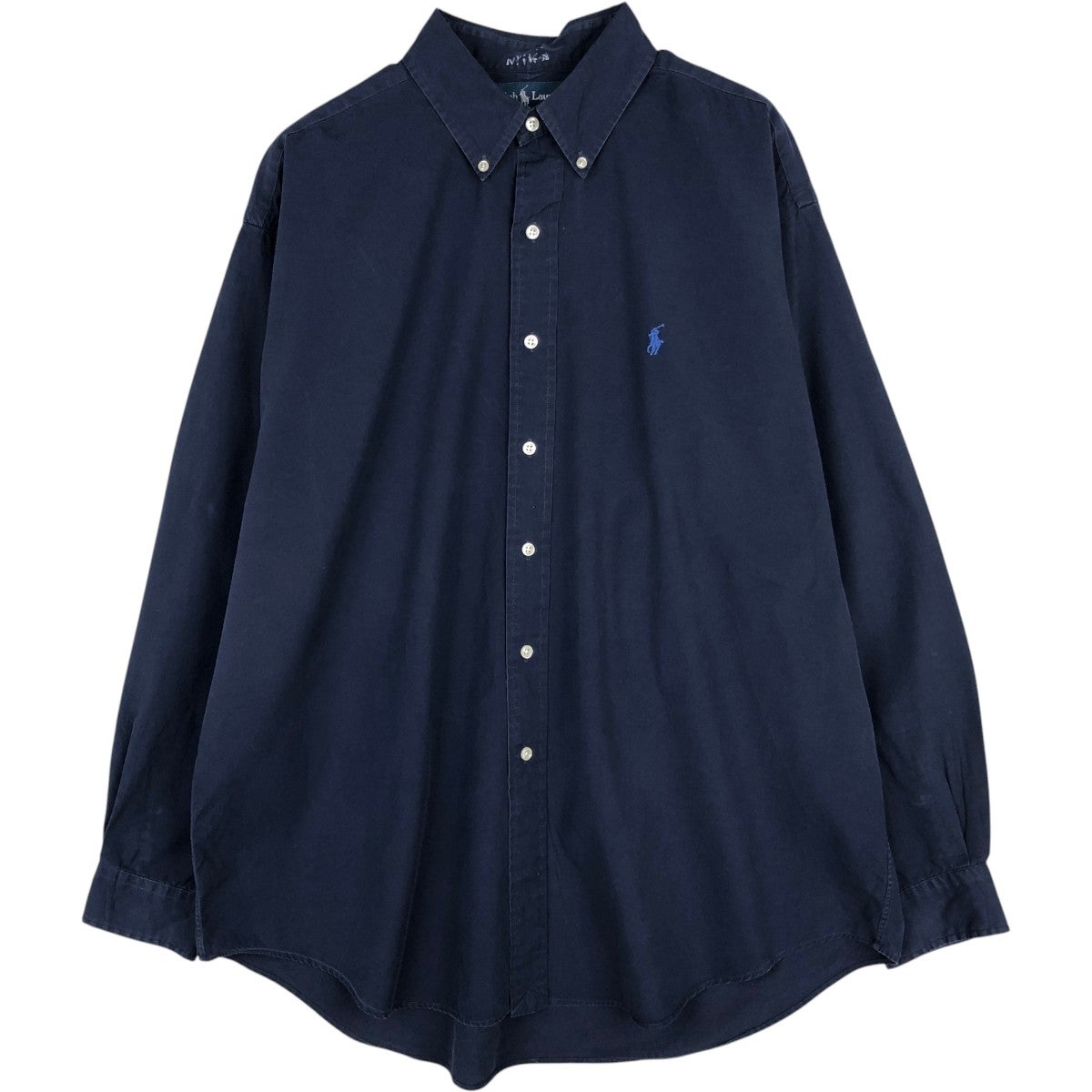 【未使用/保管品】ラルフローレン 長袖シャツ コットン ボタンダウン 総柄 古着 ラルフローレン Ralph Lauren BLAIRE 長袖 ボタンダウン ライト