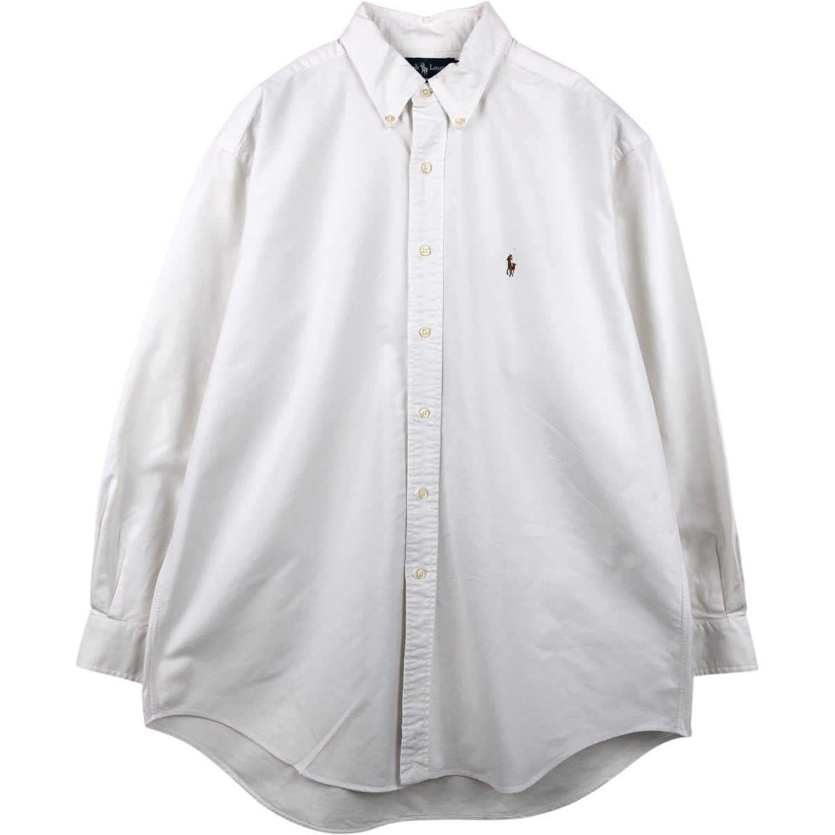 【未使用/保管品】ラルフローレン 長袖シャツ コットン ボタンダウン 総柄 古着 ラルフローレン Ralph Lauren YARMOUTH 長袖 ボタンダウンシャツ