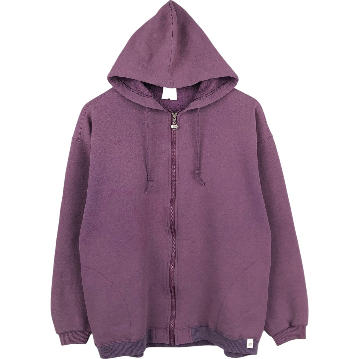 USA製デッドストックラッセルパーカーパープル XXLスウェット 古着 90年代 ラッセル Russell ATHLETIC スウェットフルジップパーカー