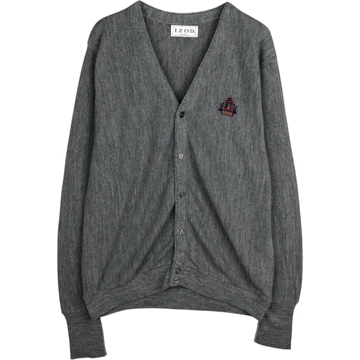 古着 90年代 IZOD アクリルニットカーディガン USA製 メンズM相当