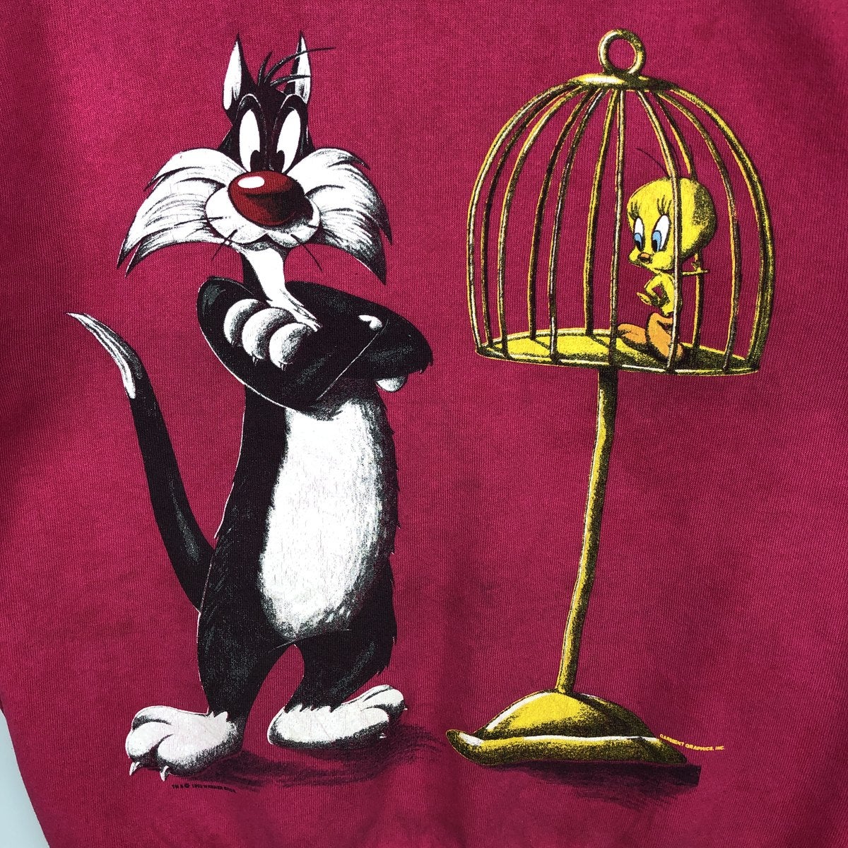 90s ルーニーテューンズ トゥイーティー シルベスター レア ランプ ワーナー 古着 90年代 GARMENTGRAPHICS LOONEY TUNES ルーニーテューンズ