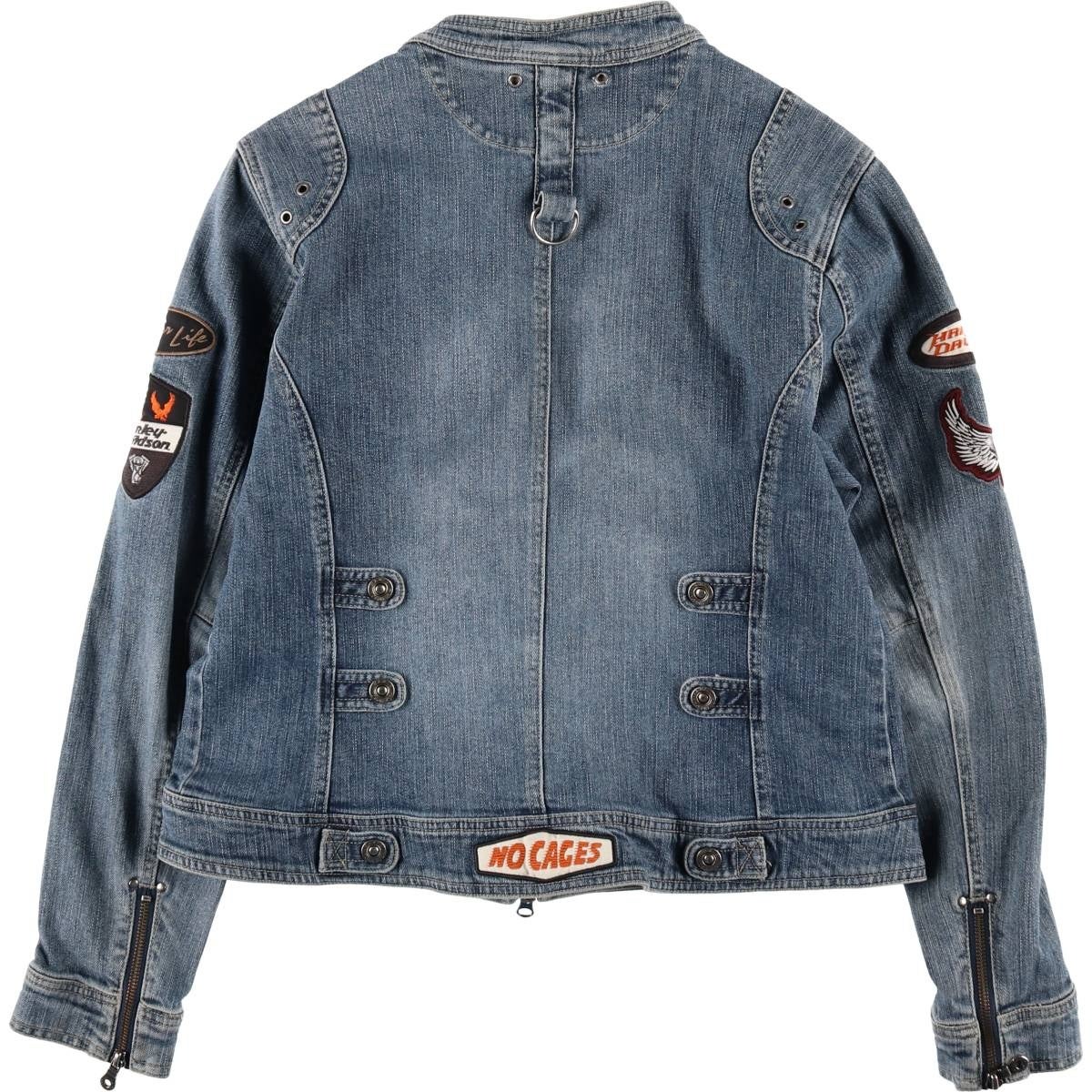 KADOYA×ハーレーダビットソン　リバシーブル　レザー　デニム　ジャケットXL HARLEY DAVIDSON デニムジャケット XL | CUSTOM FEVER