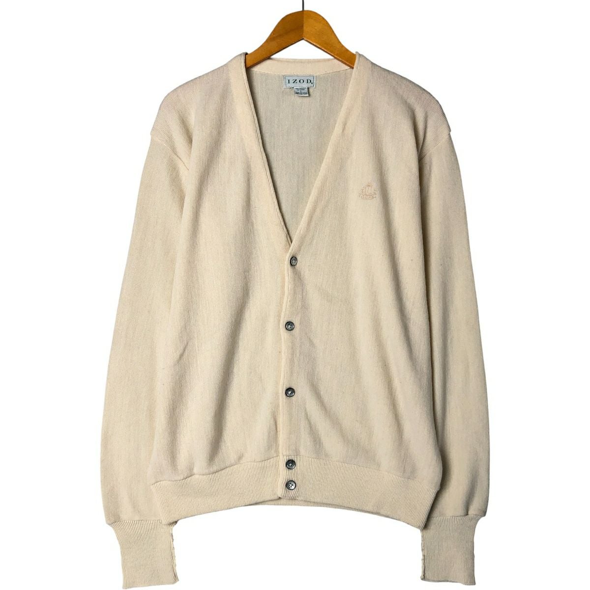 古着 IZOD アクリルニットカーディガン USA製 メンズL相当 /eaa671274