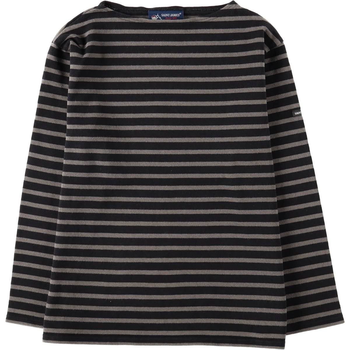 古着 セントジェームス SAINT JAMES ボーダー柄 ボートネック ロングT