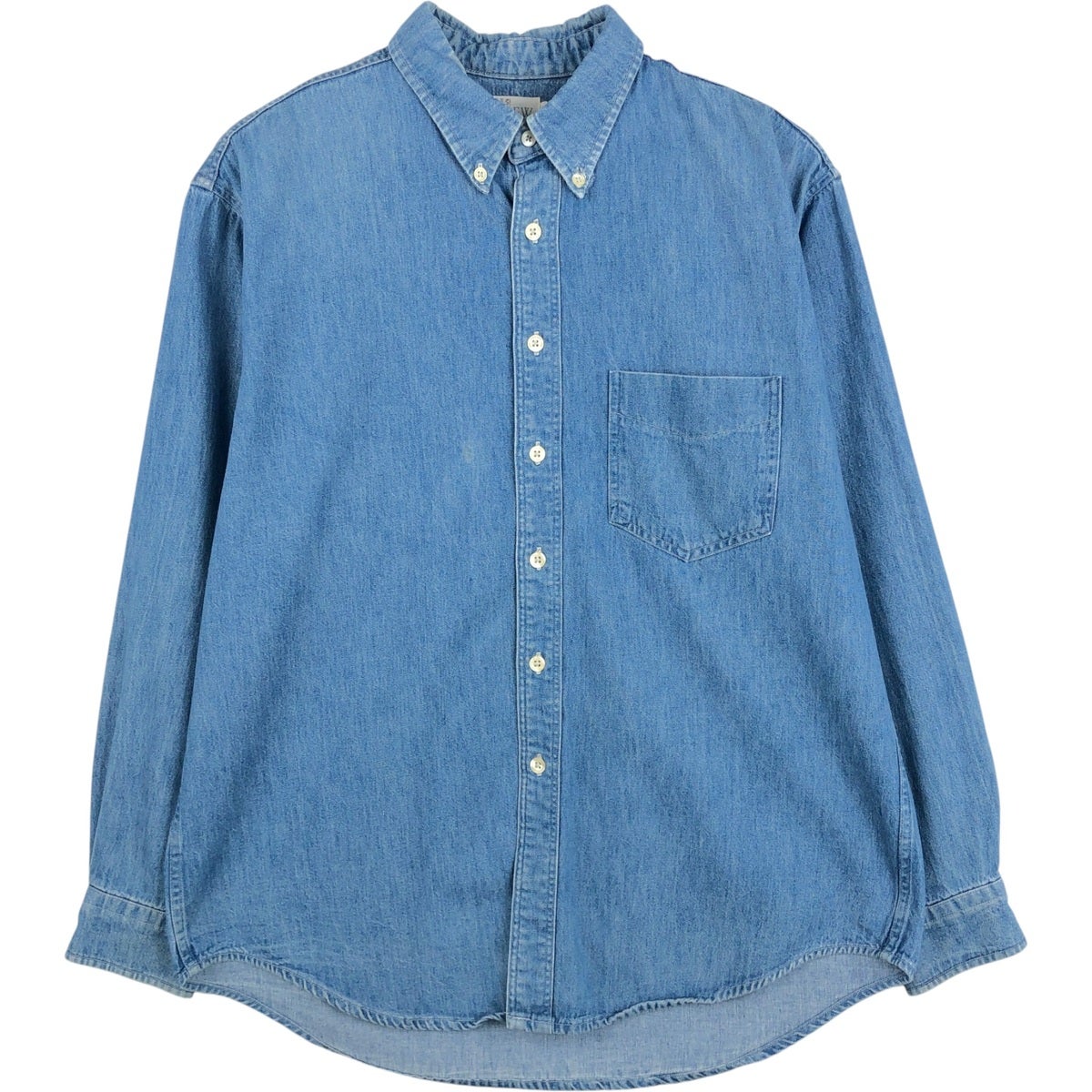 古着 90年代 ジェイクルー J.Crew 長袖 ボタンダウンデニムシャツ USA