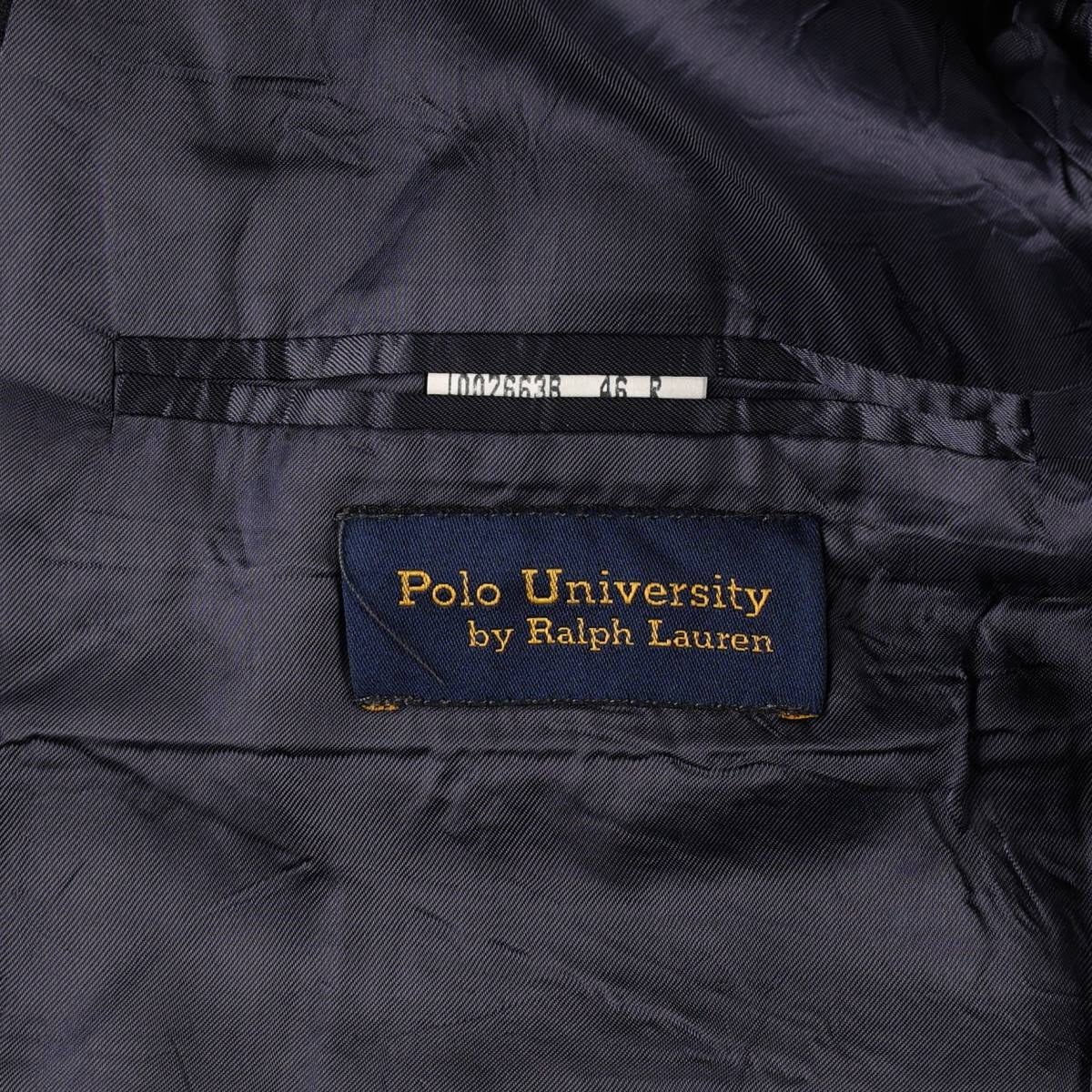 古着 ラルフローレン Ralph Lauren POLO UNIVERSITY 紺ブレザー