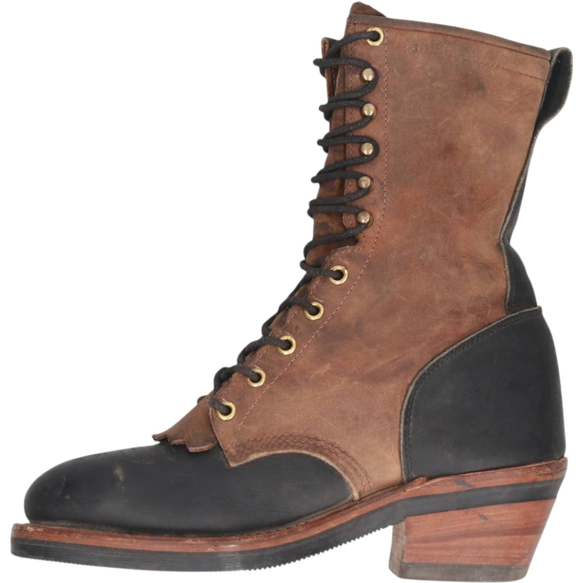 古着 90年代 チペワ CHIPPEWA スチールトゥ ツートン ジョッパーブーツ