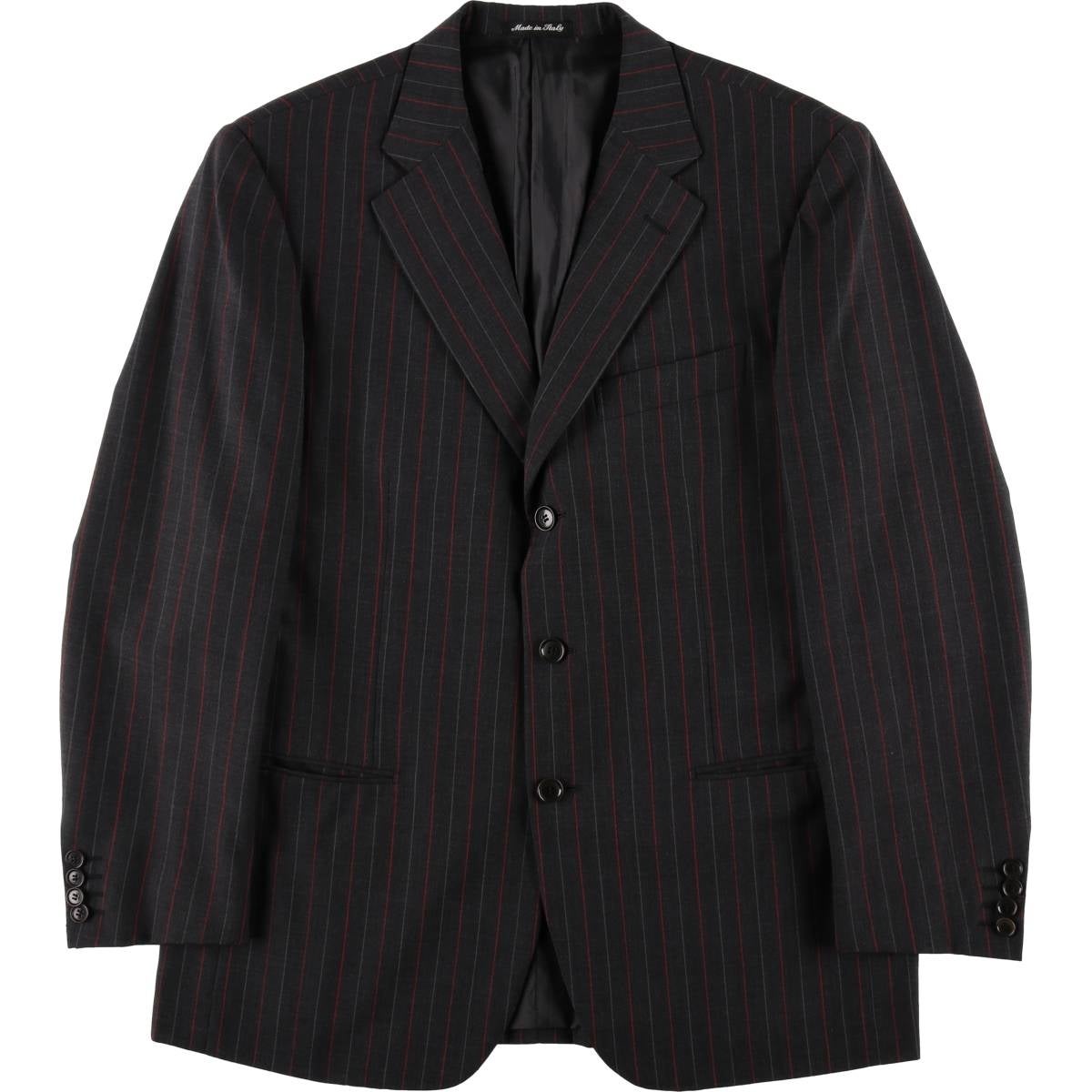 アクアスキュータム x 三越 テーラードジャケット ブレザー チェック柄 メンズ Aquascutum（アクアスキュータム） 古着 チェック柄 ウールテーラード
