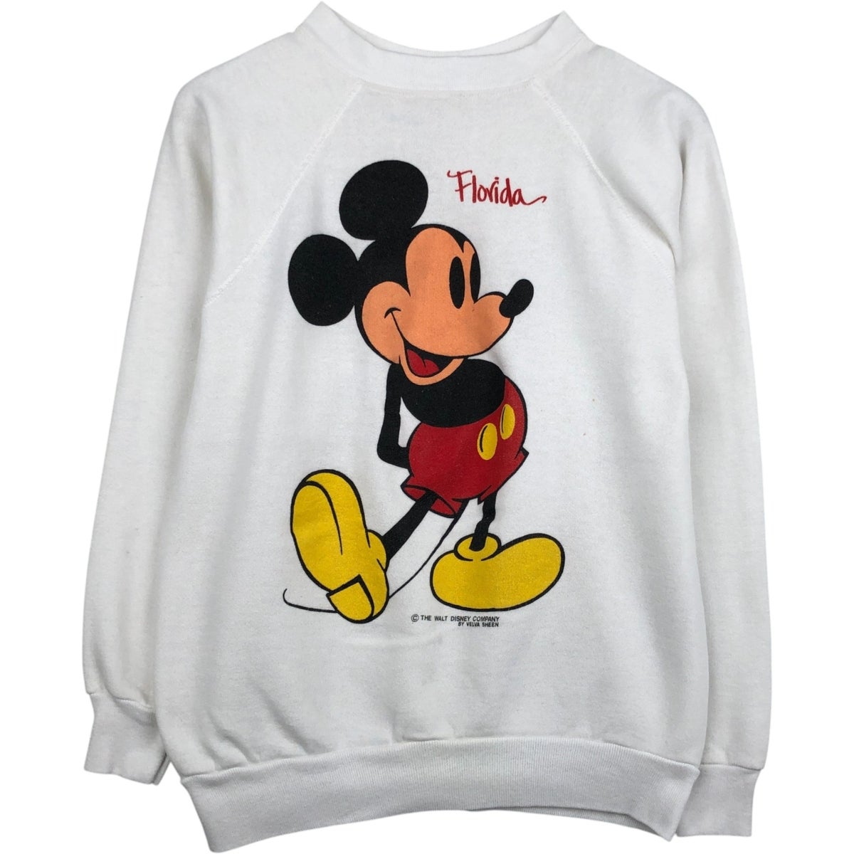 古着 80年代 タルテックス TULTEX MICKEY MOUSE ミッキーマウス キャラクタースウェットシャツ トレーナー USA製 レディースL相当 ヴィンテージ/eaa621193 古着 80年代 タルテックス TULTEX MICKEY MOUSE ミッキーマウス