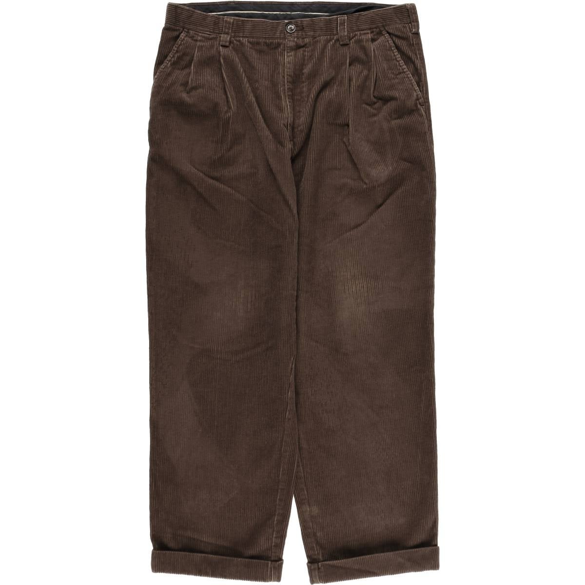 古着 クラフトアンドバロー CROFT&BARROW ツータック コーデュロイパンツ メンズw37相当/eaa627256 古着 クラフトアンドバロー CROFT&BARROW ツータック コーデュロイ
