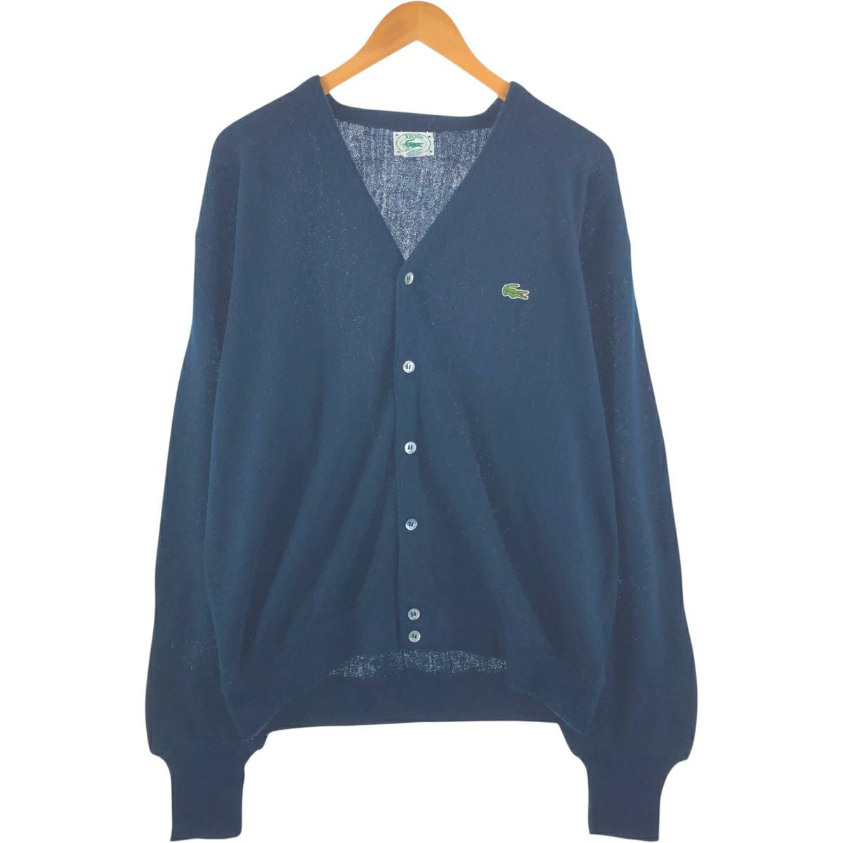 古着 80～90年代 ラコステ LACOSTE IZOD アクリルニットカーディガン