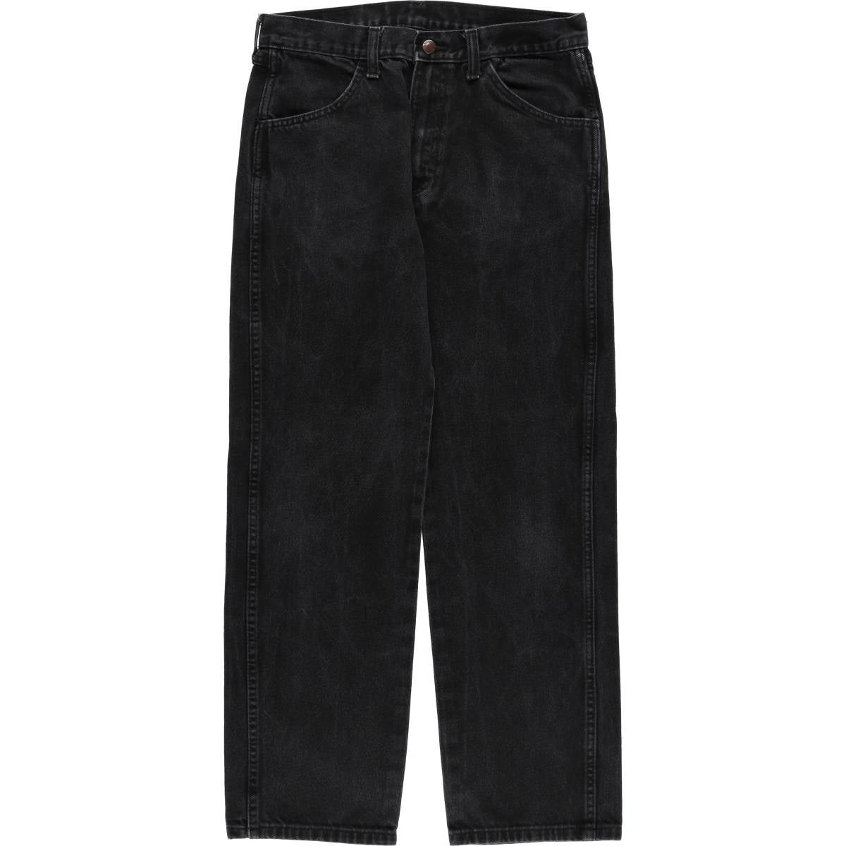 古着 ディーゼル DIESEL ブラックデニム ストレートデニムパンツ