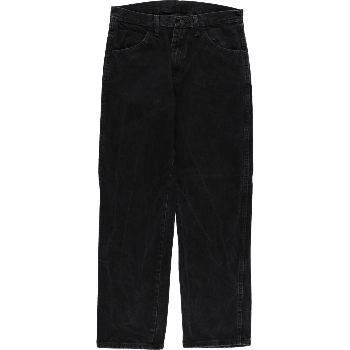 古着 ディーゼル DIESEL ブラックデニム ストレートデニムパンツ