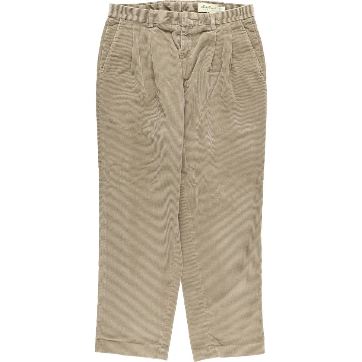 古着 エディーバウアー Eddie Bauer ツータック 太畝 コーデュロイ