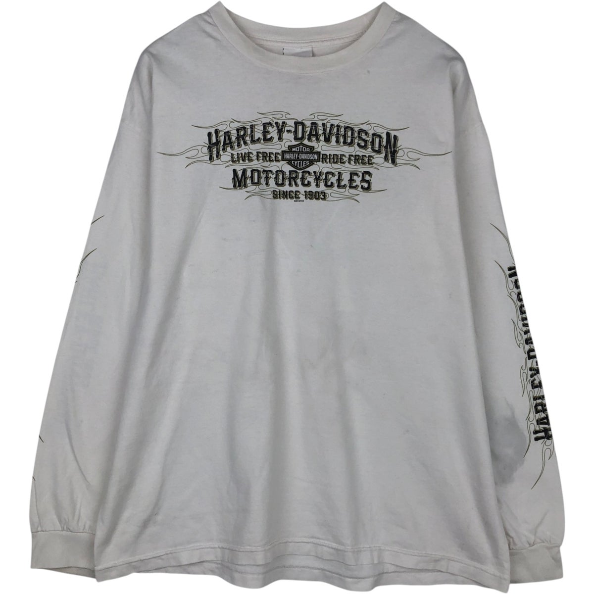 古着 ハーレーダビッドソン Harley-Davidson ファイヤーパターン