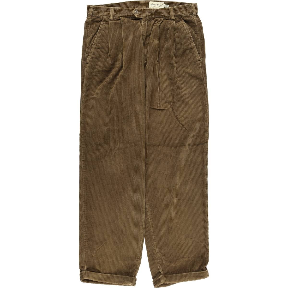 古着 エディーバウアー Eddie Bauer ツータック 太畝 コーデュロイ