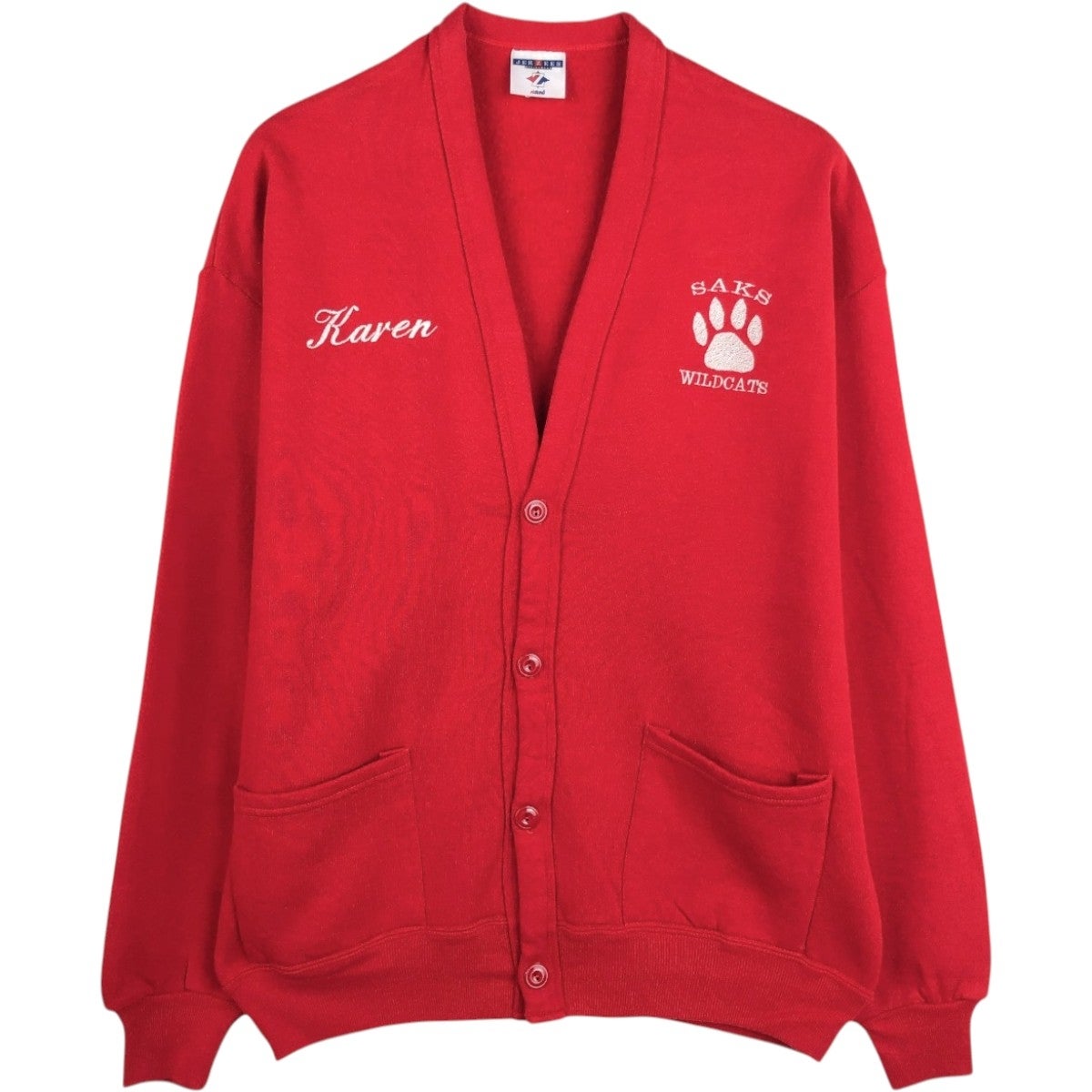 古着 90年代 ジャージーズ Jerzees カーディガンタイプ カレッジ