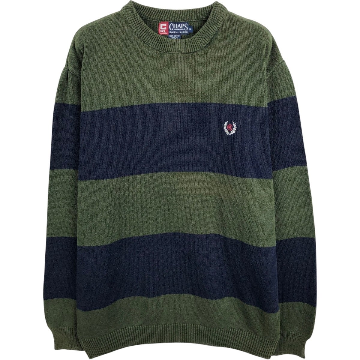 古着 90年代 ラルフローレン Ralph Lauren CHAPS チャップス ボーダー