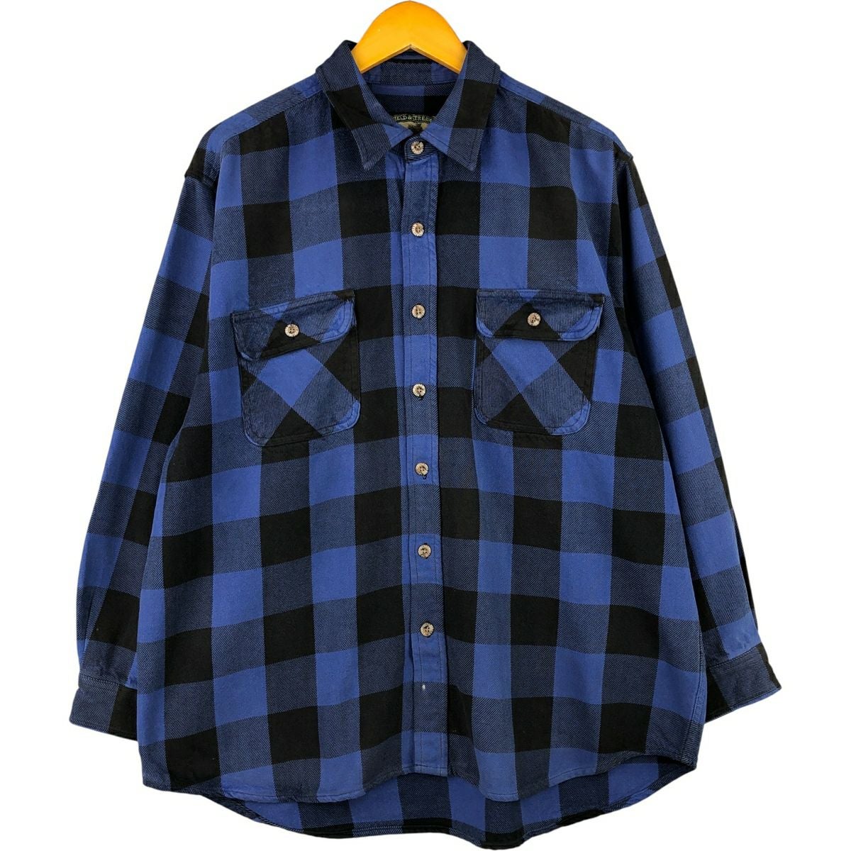 古着 フィールドアンドストリーム FIELD&STREAM オンブレチェック 長袖
