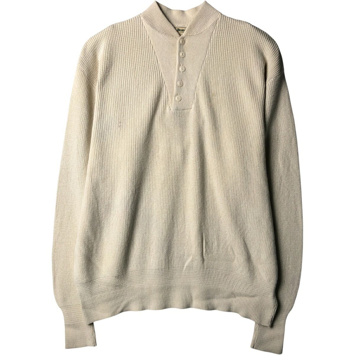 古着 80年代 エルエルビーン L.L.Bean Vネック ウールニットセーター
