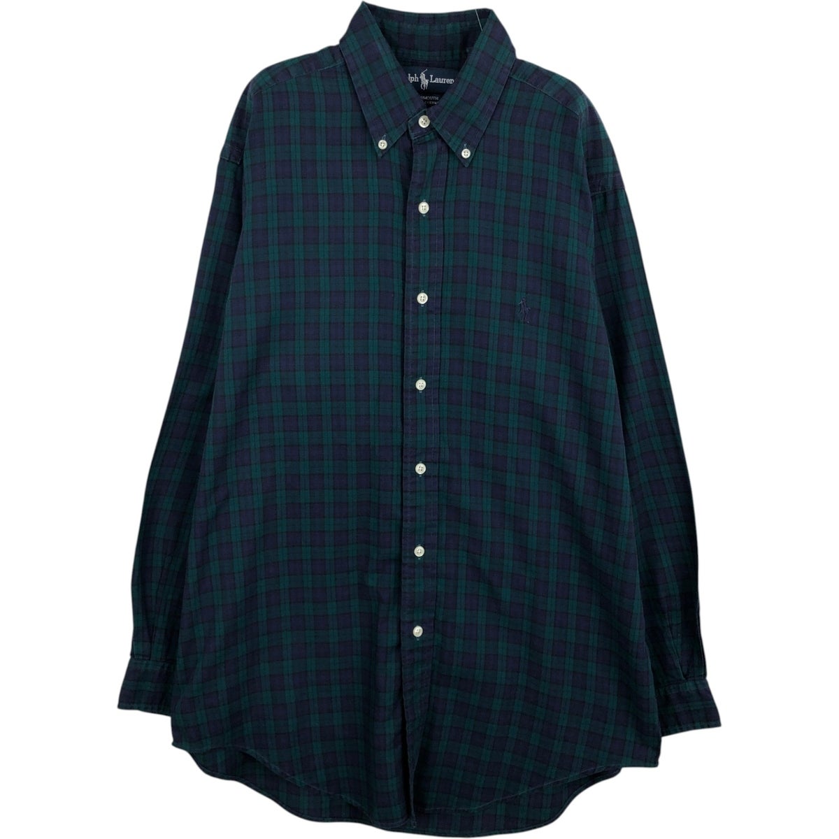 古着 ラルフローレン Ralph Lauren BLAKE チェック柄 長袖 リネン