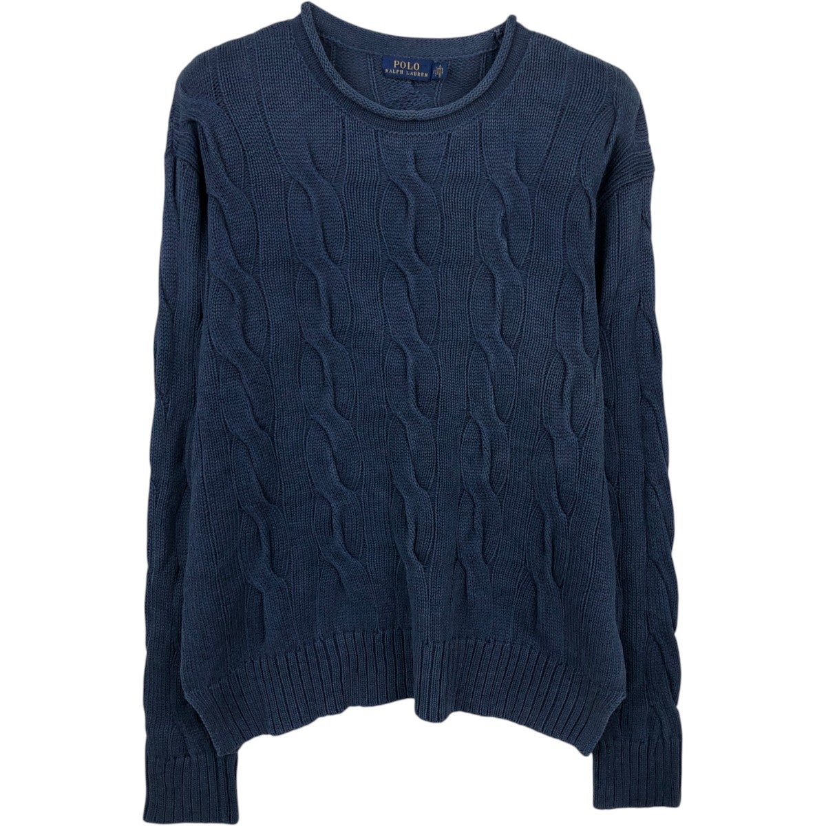 古着 ラルフローレン Ralph Lauren POLO RALPH LAUREN ケーブル編み V