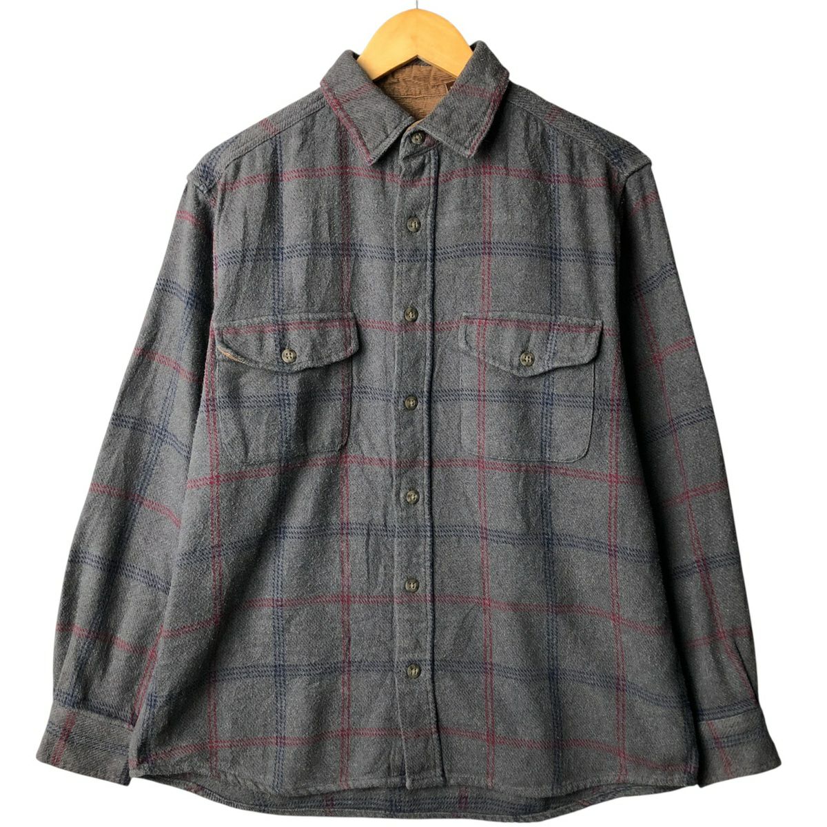 古着 OZARK WILDERNESS OUTFITTERS 長袖 フランネルチェックシャツ