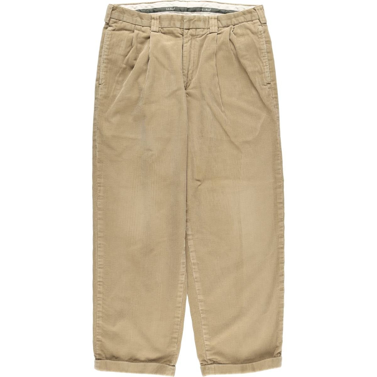 古着 TRADER BAY ツータック 太畝 コーデュロイパンツ メンズw32相当