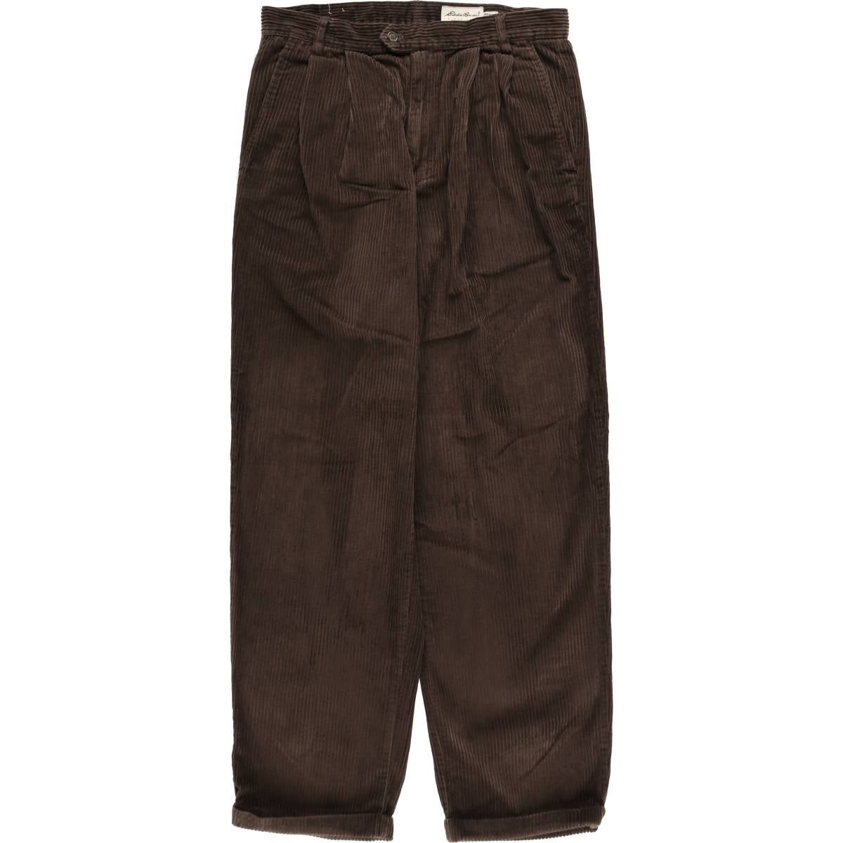 古着 エディーバウアー Eddie Bauer ツータック 太畝 コーデュロイ