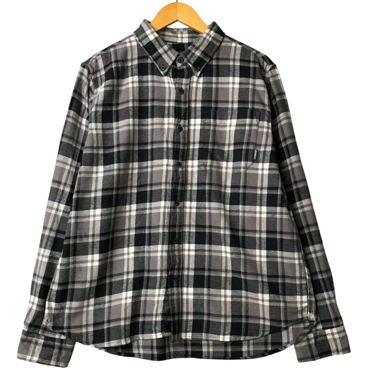 古着 エディーバウアー Eddie Bauer チェック柄 ボタンダウン 長袖