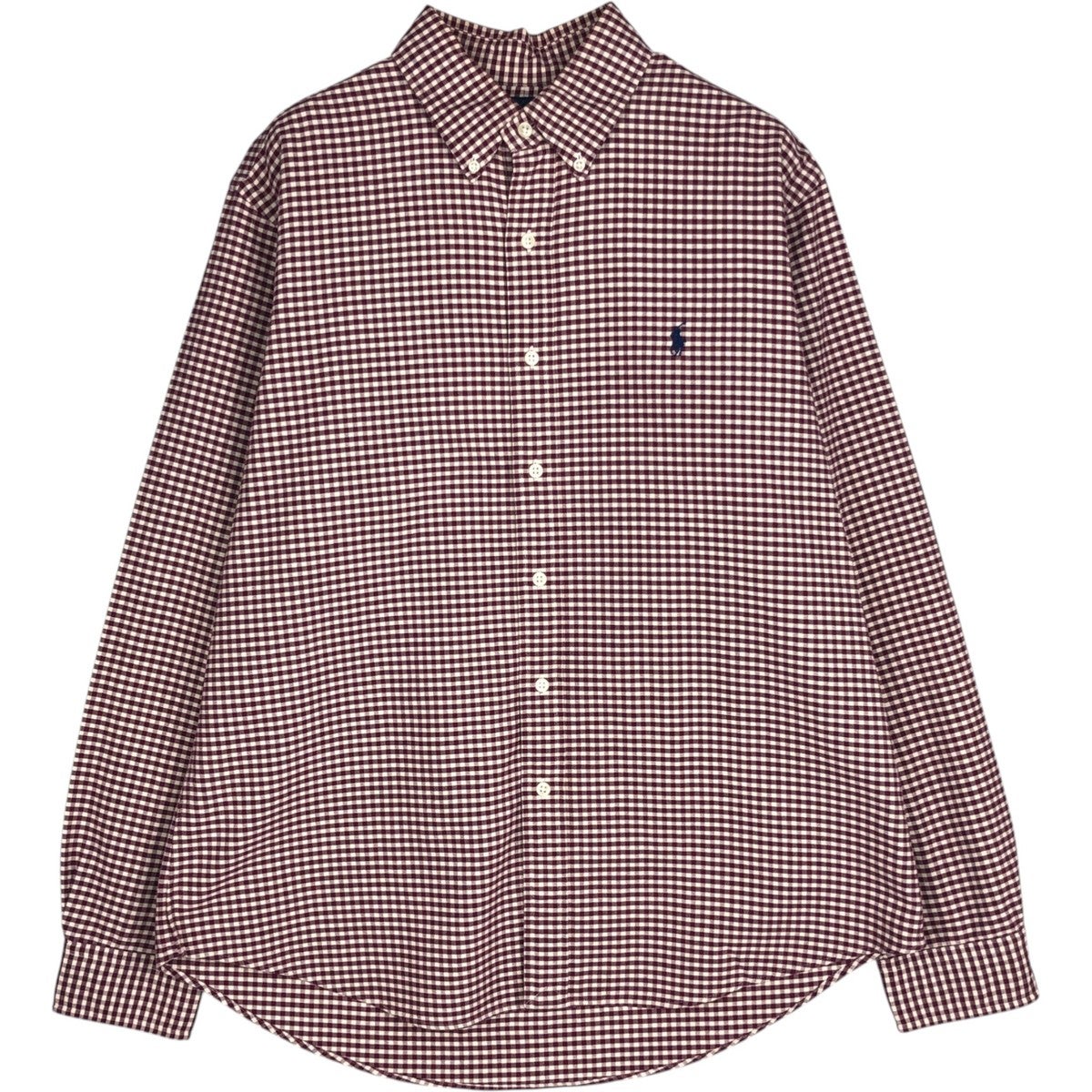 古着 ラルフローレン Ralph Lauren CUSTOM FIT ギンガムチェック 長袖