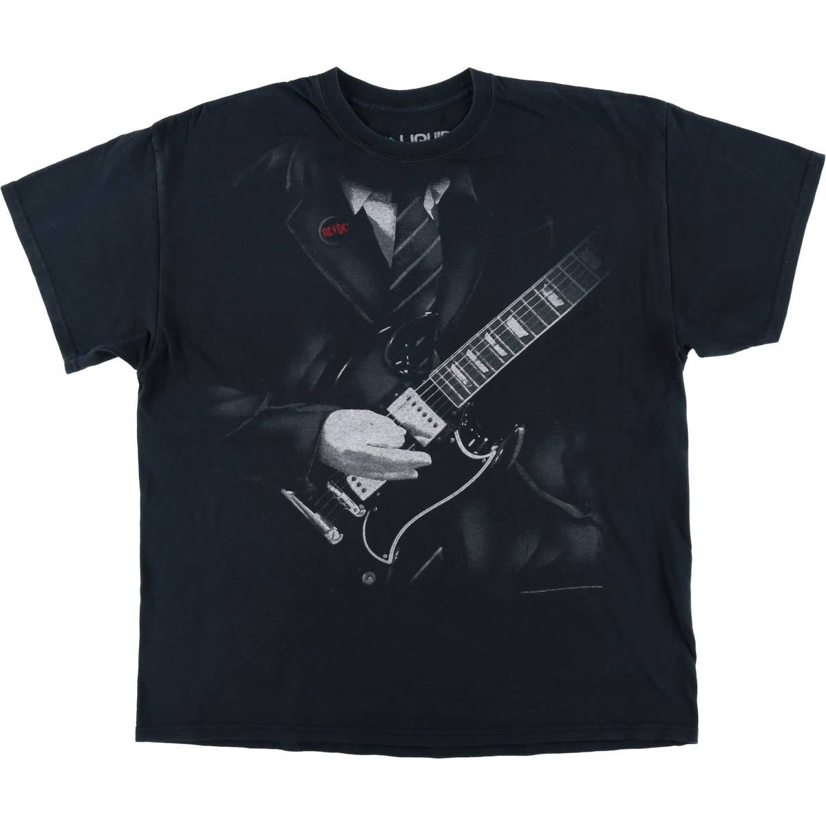 古着 リキッドブルー LIQUID BLUE AC/DC エーシーディーシー ラグラン