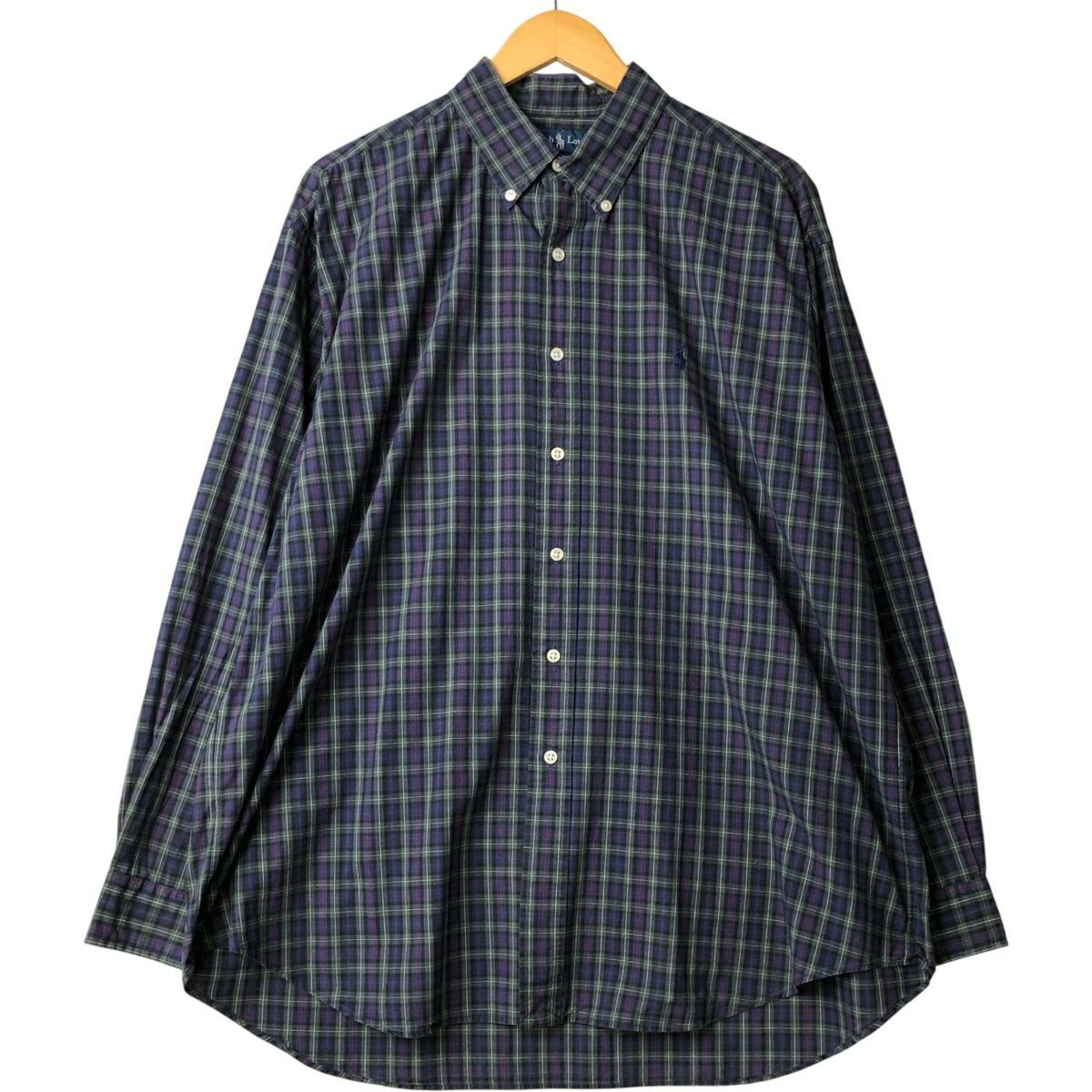 古着 ラルフローレン Ralph Lauren BLAKE 長袖 ボタンダウンチェック