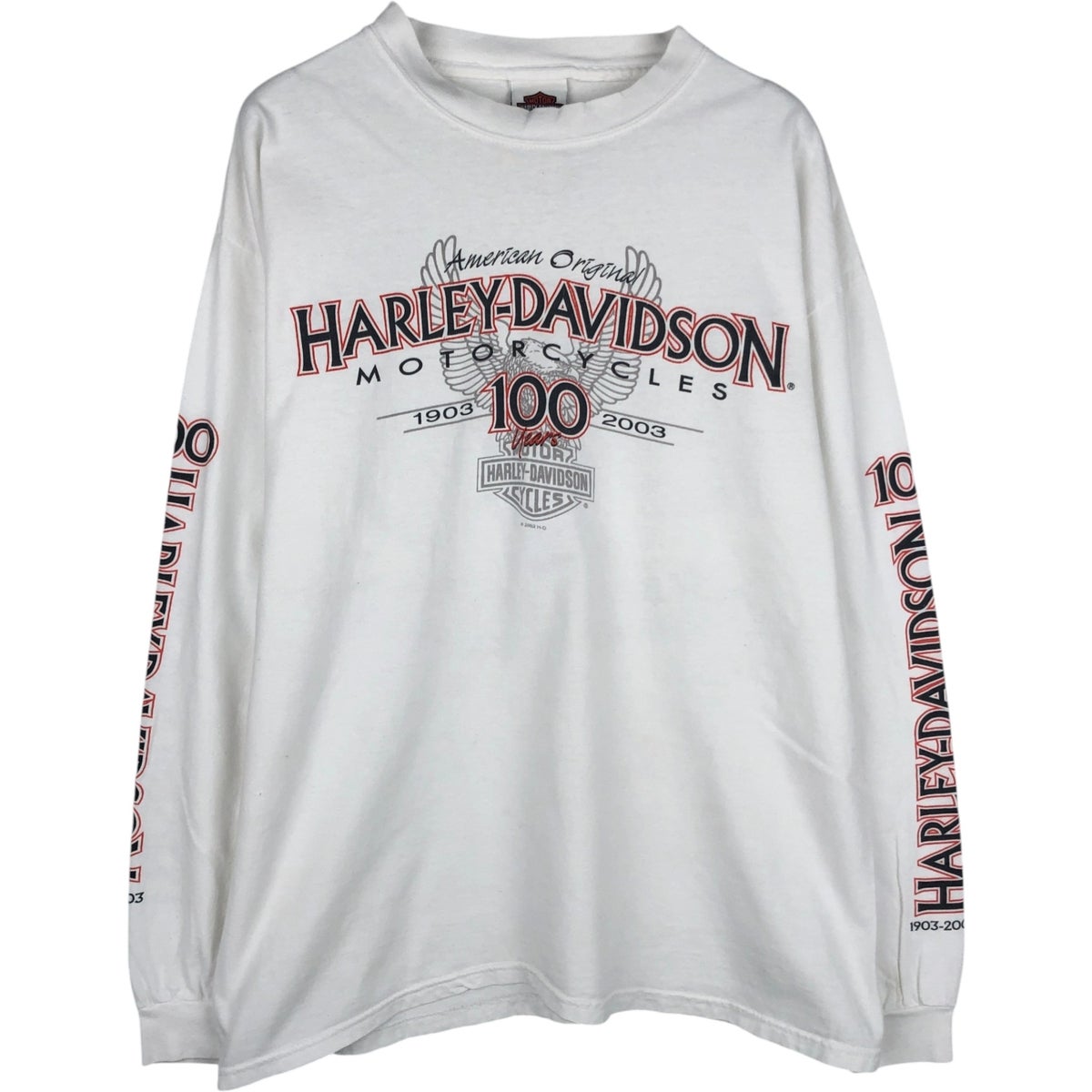 古着 ハーレーダビッドソン Harley-Davidson 鷲柄 イーグル柄 ロングT