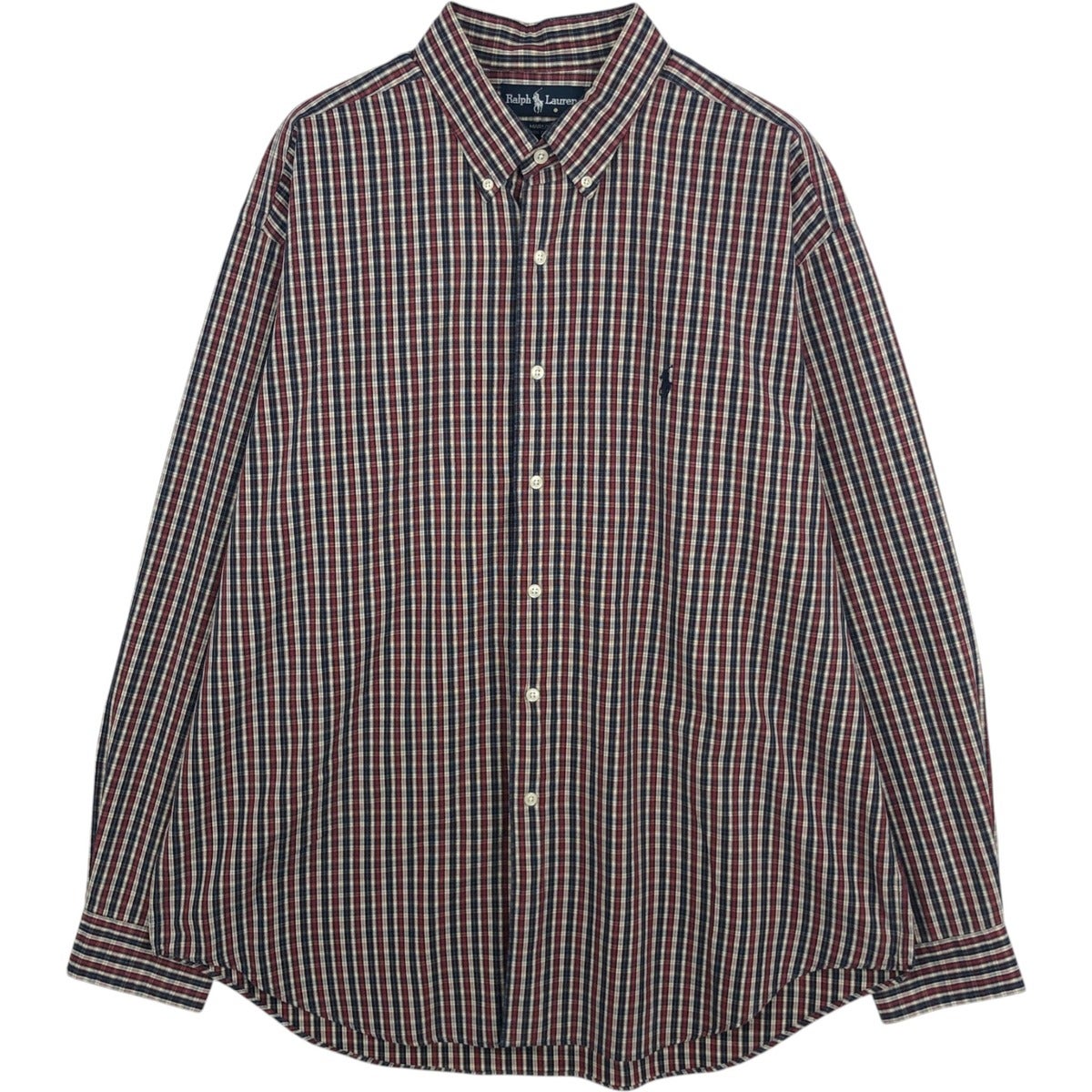 古着 ラルフローレン Ralph Lauren MCMEEL 長袖 ボタンダウンチェック