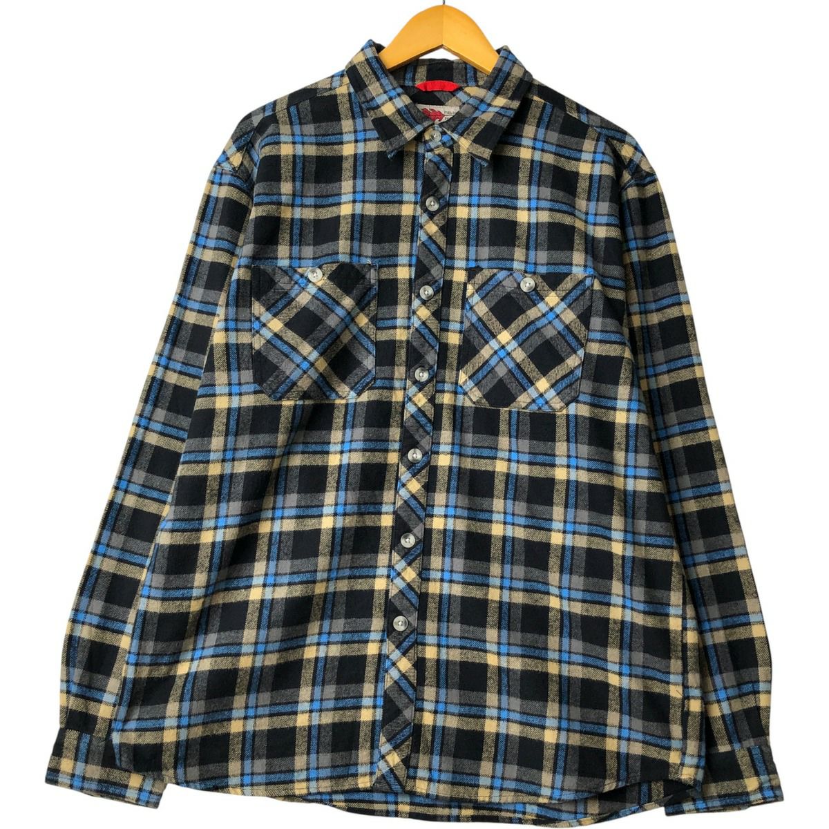 古着 OZARK WILDERNESS OUTFITTERS 長袖 フランネルチェックシャツ