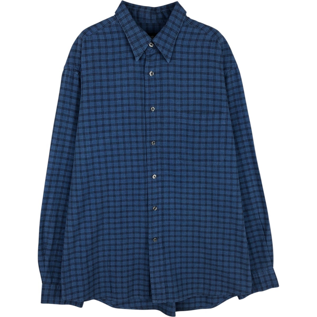 古着 エディーバウアー Eddie Bauer コットンニットハーフボタン