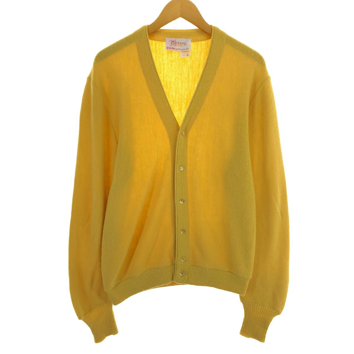 古着 70年代 ジャンセン Jantzen ニットカーディガン USA製 メンズM